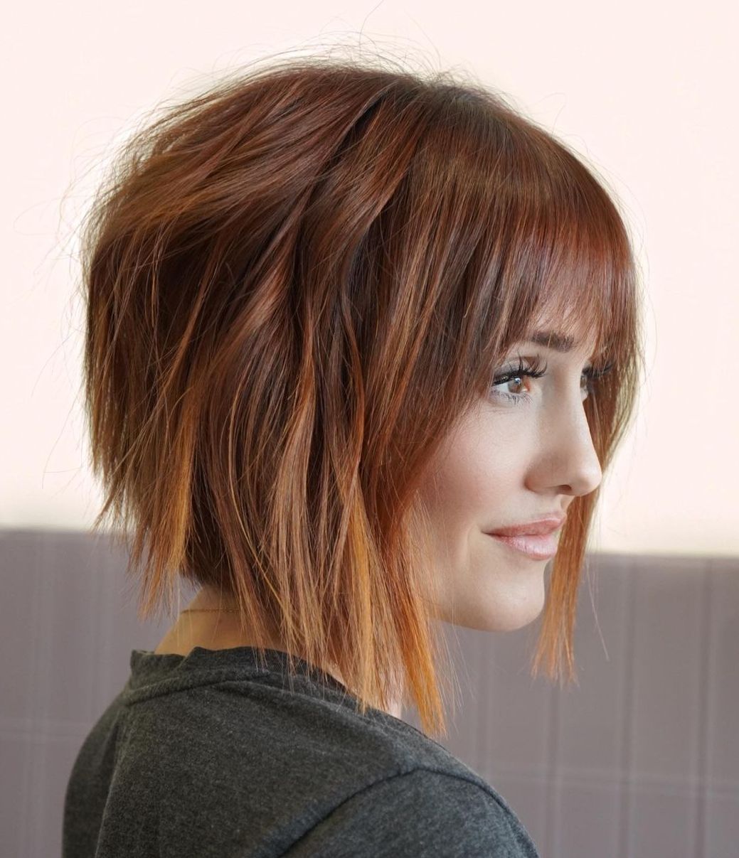 Disconnected Bob with Soft Bangs